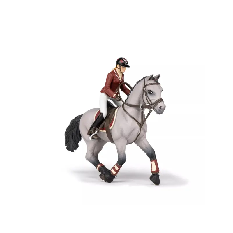 Figurine cheval dressage et cavalière Papo 51563