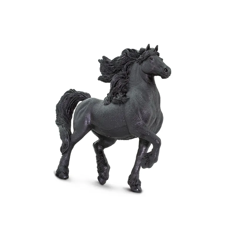 Figurine Cheval frison Safari Ltd® 152805 étalon posture à collectionner
