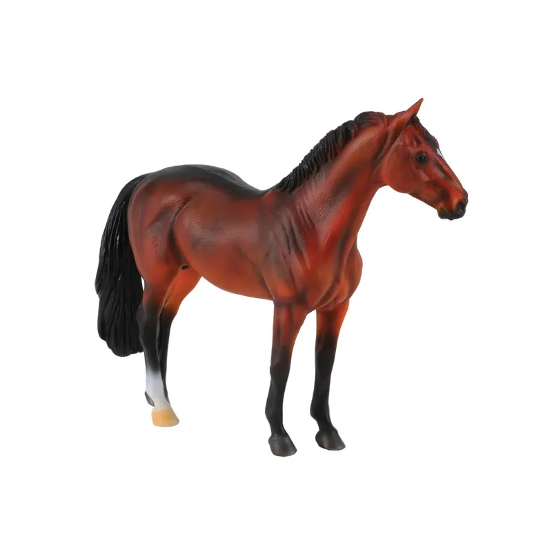 Figurine cheval Hanovrien Collecta 88431 étalon bai