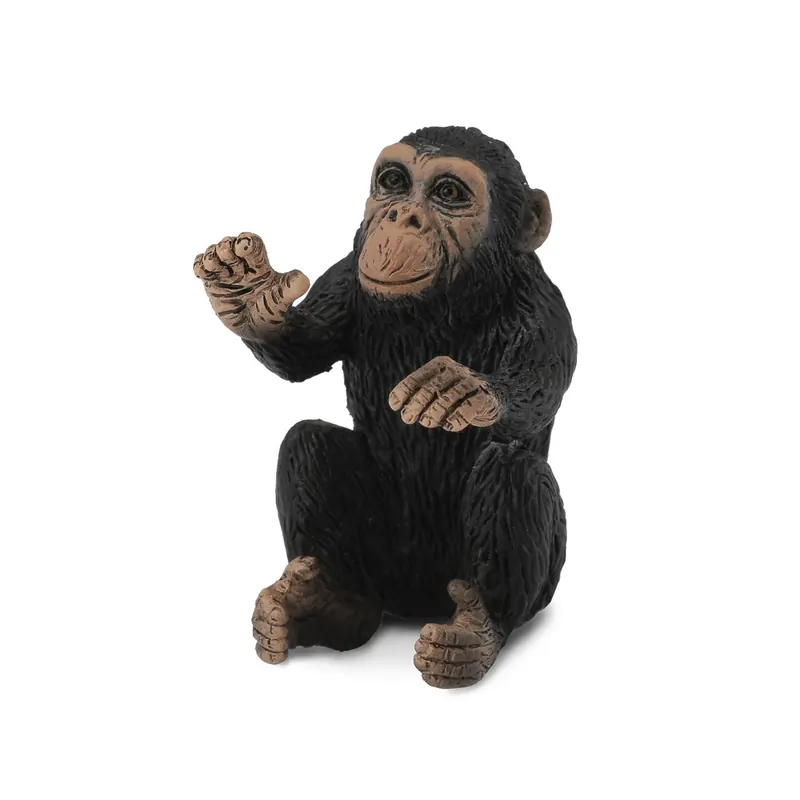 Figurine chimpanzé bébé câlinant - animaux sauvages Collecta 88494