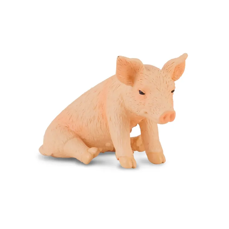Figurine cochonnet assis Collecta - Les animaux de la ferme 88345