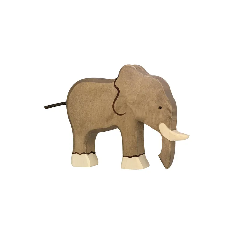 Figurine éléphant en bois - Animaux de la jungle Holztiger