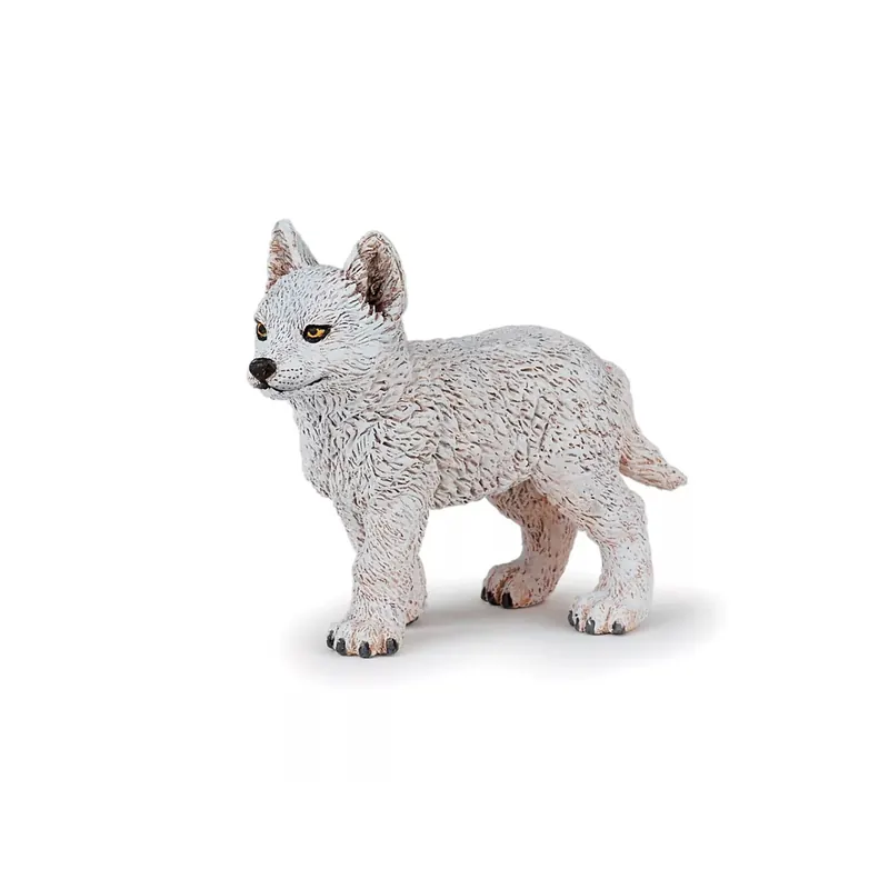 Figurine Jeune Loup Polaire Papo - Collection Vie Sauvage