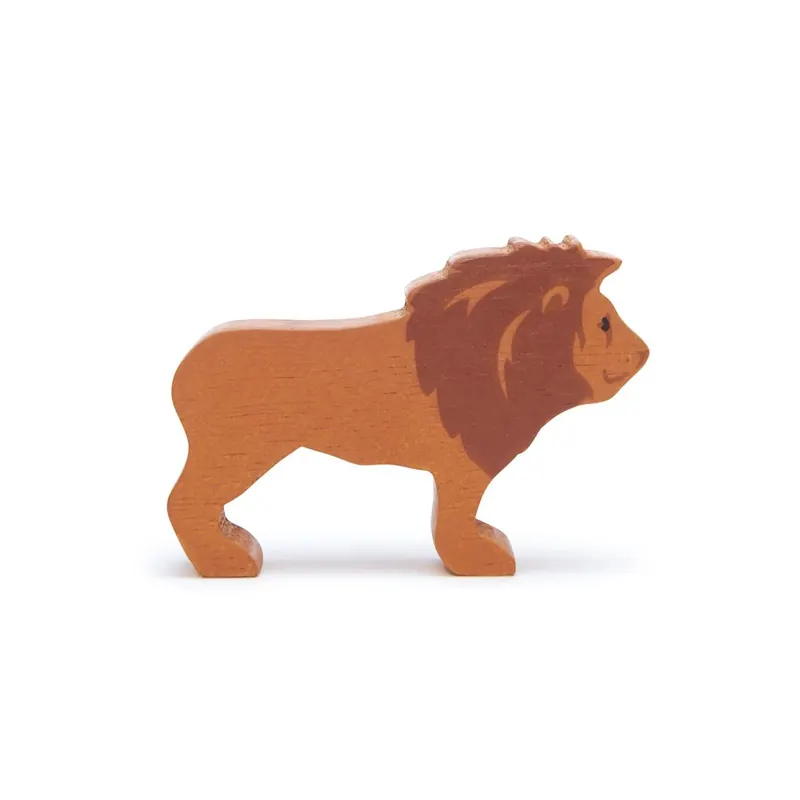 Figurine Lion Tender Leaf - Jouet en bois - Animal de safari
