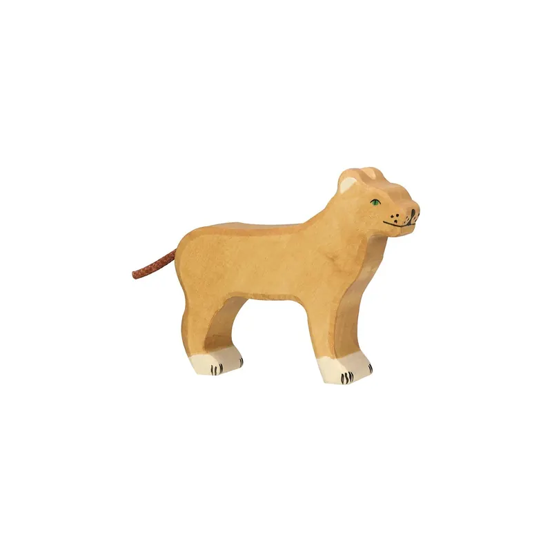 Figurine lionne en bois - Animaux de la jungle Holztiger