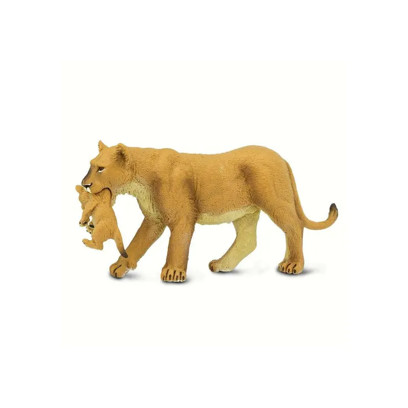 Figurine lionne qui transporte son bébé Safari Ltd® 225229