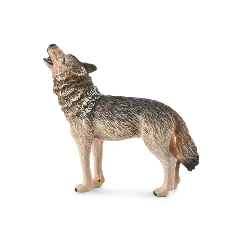 Figurine loup hurlant CollectA - Les animaux sauvages 88844