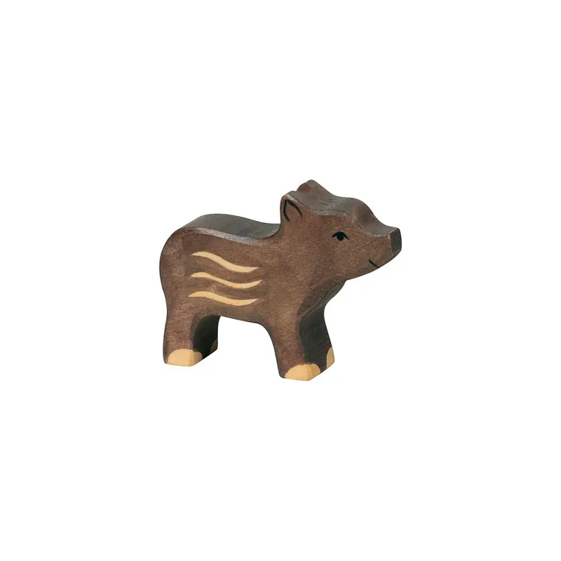 Figurine marcassins en bois - Animaux des bois Holztiger