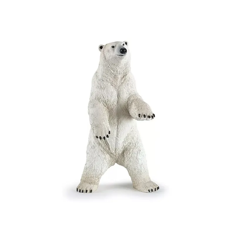 Figurine Ours Polaire Debout Papo - Collection Vie Sauvage