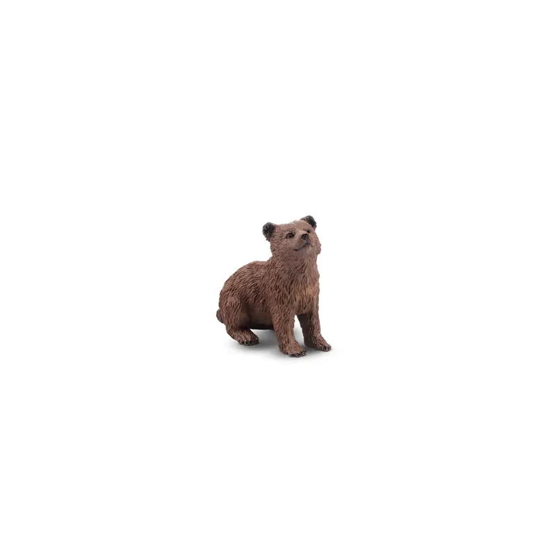 Figurine ourson brun assis ToyMany