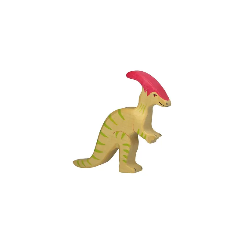 Figurine parasaurolophus en bois – Dinosaure Holztiger