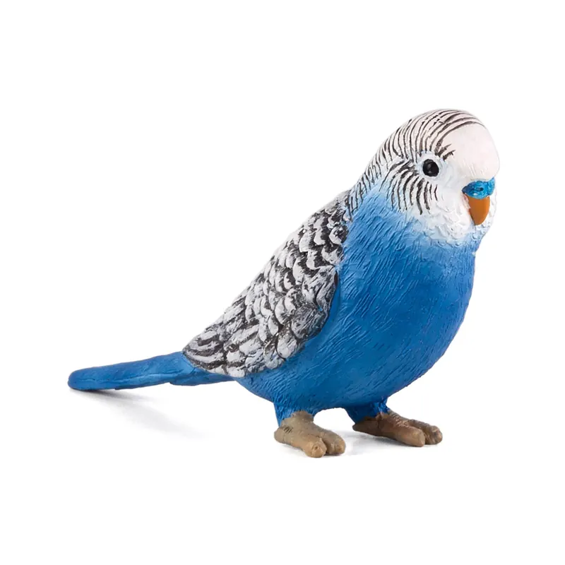 Figurine perruche bleue réaliste Mojo 387292