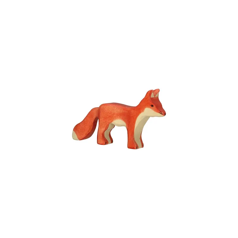 Figurine renard debout en bois - Animaux des bois Holztiger