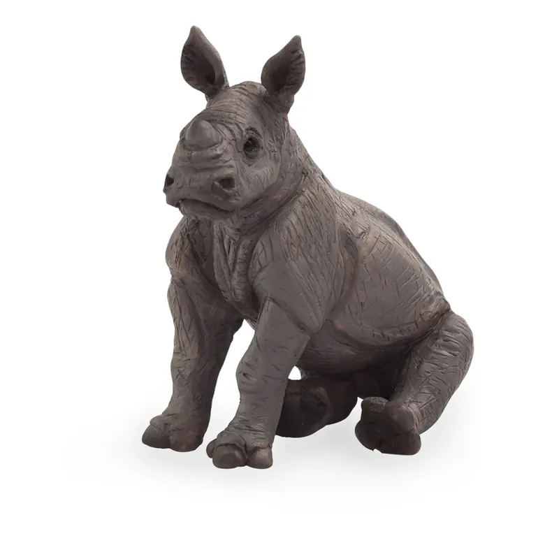 Figurine Rhinocéros bébé assis - Mojo 387257
