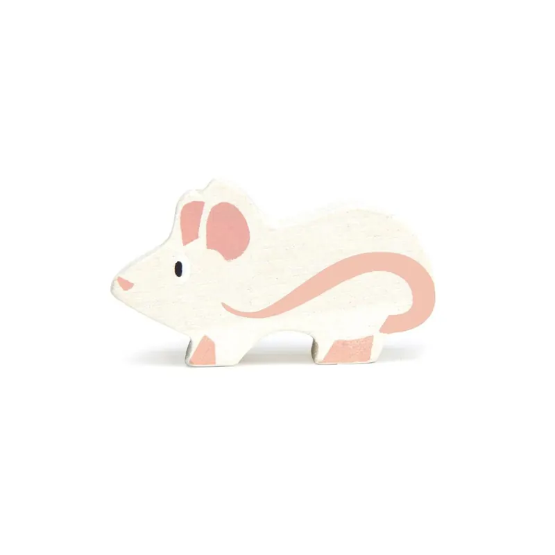 Figurine Souris Tender Leaf - Jouet en bois - Animal de la ferme