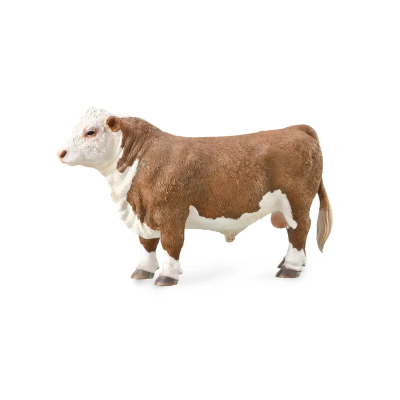 Figurine taureau hereford Collecta - Les animaux de la ferme 88861