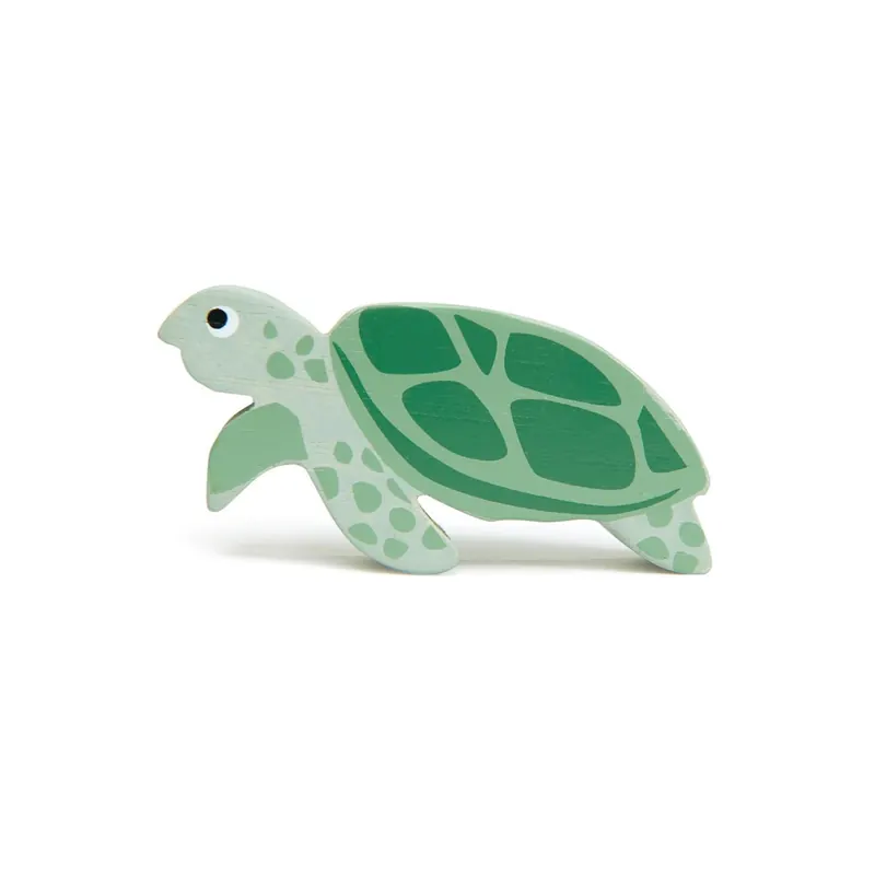 Figurine Tortue de mer Tender Leaf - Jouet en bois - Animal marin