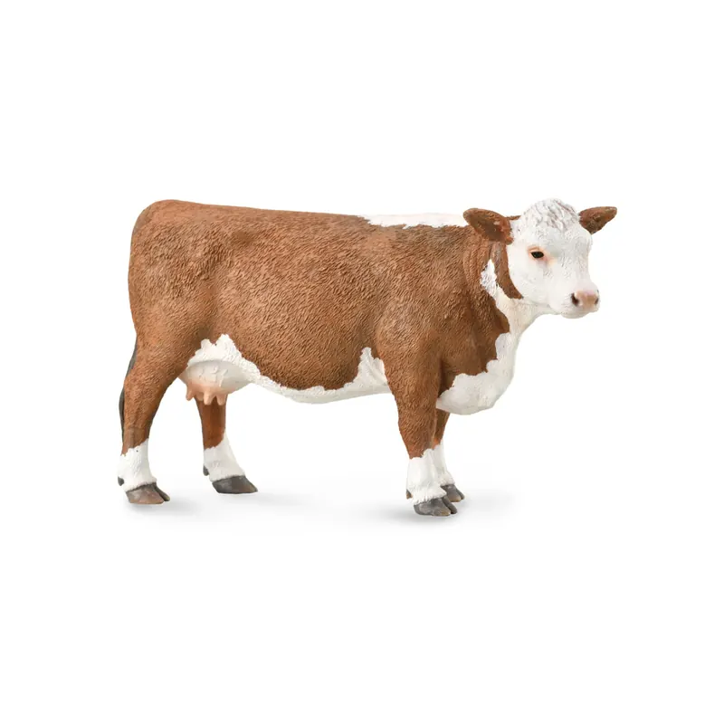 Figurine vache hereford Collecta - Les animaux de la ferme 88860