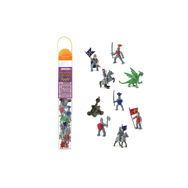 Figurines Chevaliers et dragons - tube Safari Ltd® 699904