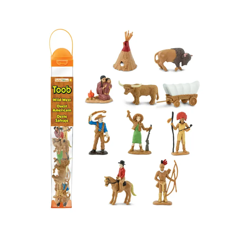Figurines conquête de l'Ouest - Tube Safari Ltd® 680904