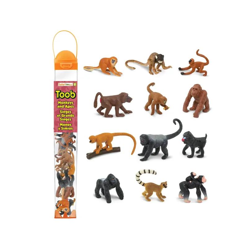 Figurines de singes - Tube Safari Ltd® 680604