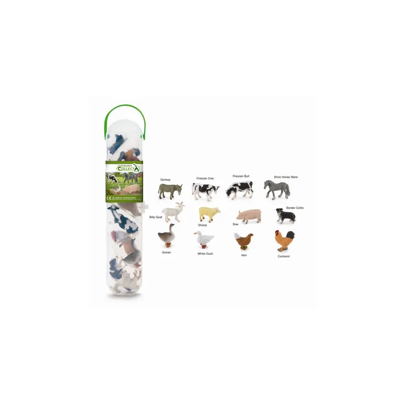 Figurines des Animaux de la ferme CollectA - 12pcs Mini Box A1110