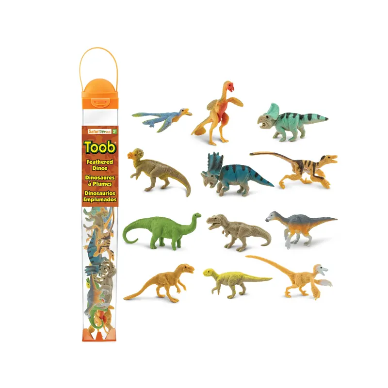 Figurines dinosaures à plumes - Tube Safari Ltd® 681904