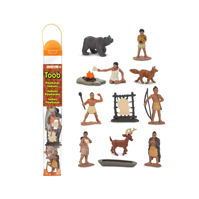 Figurines Indiens Powhatan - Tube Safari Ltd® 680304