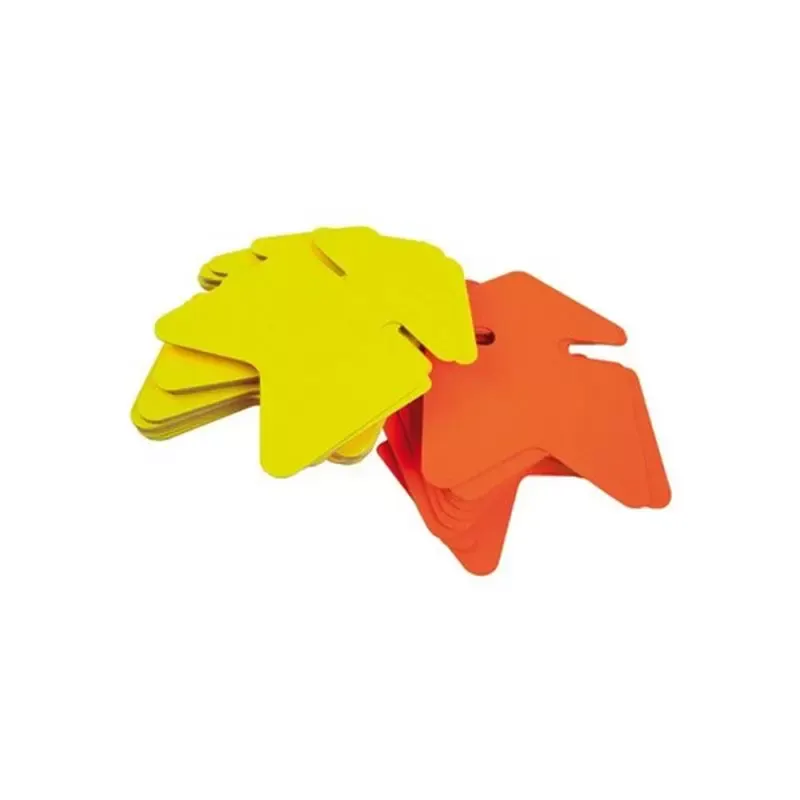 Flêche en cartons fluo - effaçables à sec - 160 x 240 mm - 10 fleches jaune / orange