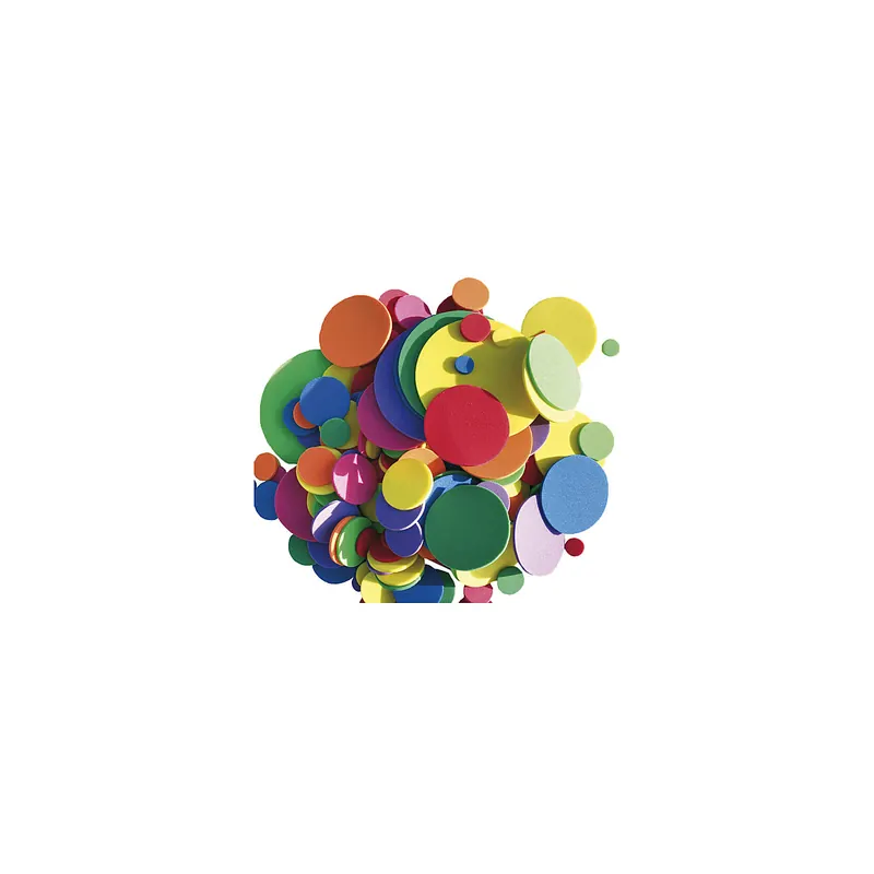 Formes en papier mousse cercles - Lot de 200