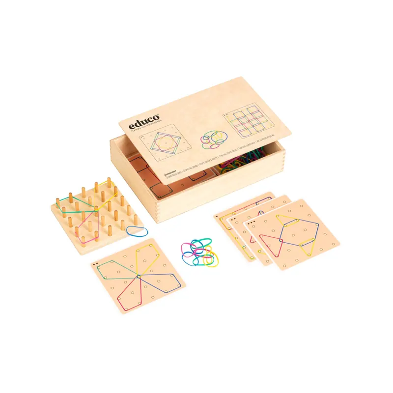 Géoplan - Table de Géométrie - Apprentissage Ludique des Formes et des Couleurs