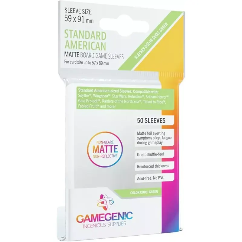 GG : 50 Sleeves Matte - Plusieurs Tailles Disponibles