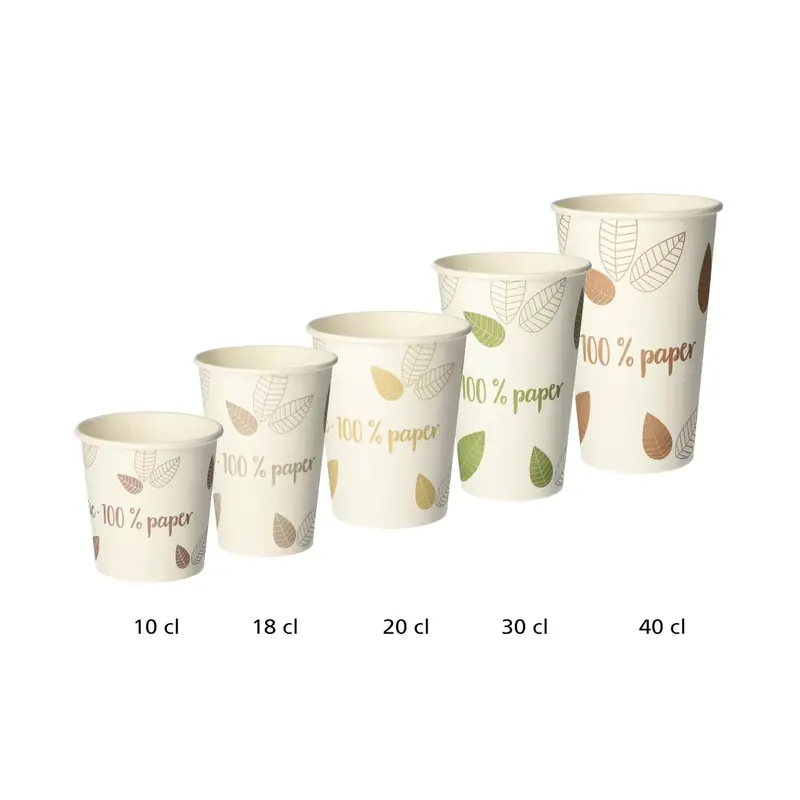 Gobelets jetables Pure Zéro, en carton FSC®