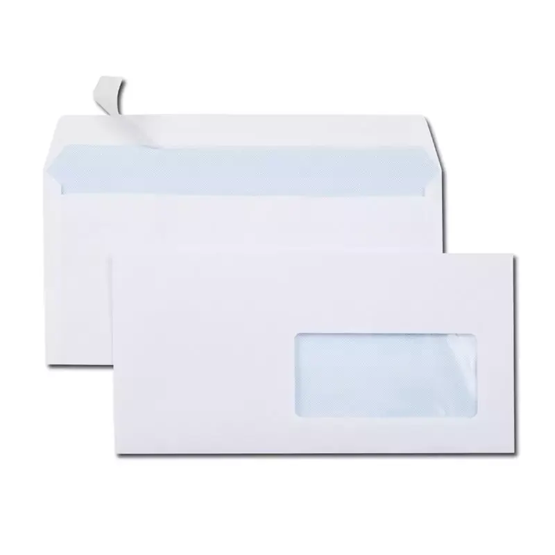GPV Enveloppes, DL, 110 x 220 mm, blanc, avec fenêtre