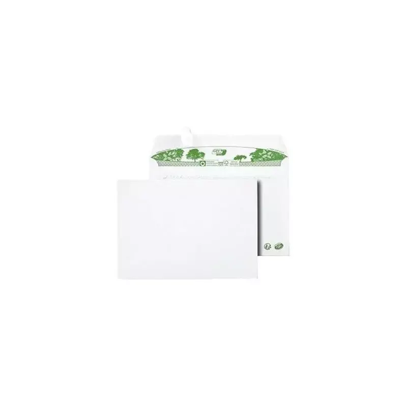 GPV ERA Pure C5 162x229 mm - 200 Enveloppes blanches recyclées sans fenêtre, bande de protection