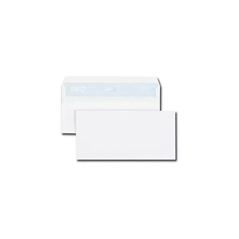 GPV Everyday - Boîte de 500 enveloppes blanches DL 110 x 220 mm, sans fenêtre, autocollantes, 80 g/m²