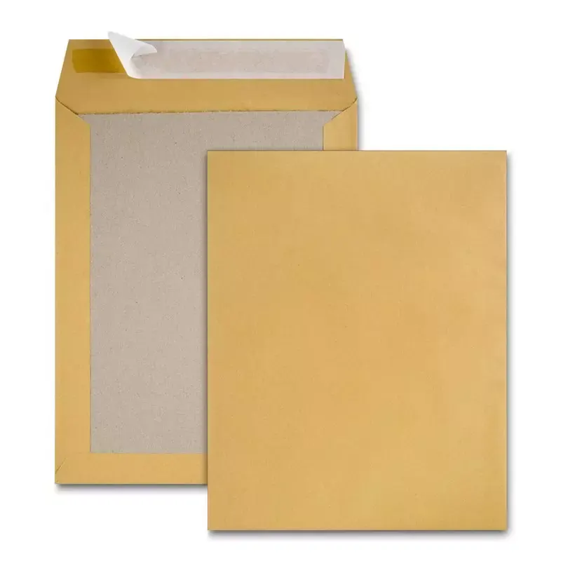 GPV Pochettes dos carton - 24 - 260x330 mm - kraft brun