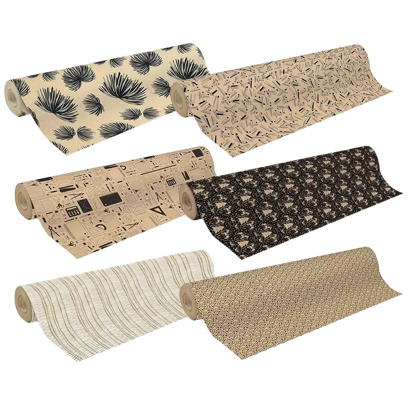 Grands rouleaux de papier cadeau recyclé