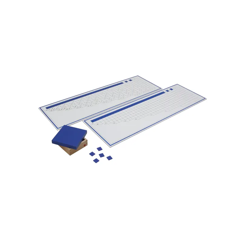 Graphiques de travail de la division - Matériel Montessori GAM 1MM128
