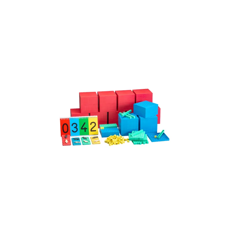 Gros lot de la base 10 (194 pcs) - Outil de manipulation pour comprendre du système décimal pour classe