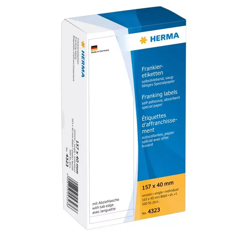 HERMA étiquettes d'affranchissement - 157x40mm - individuelles