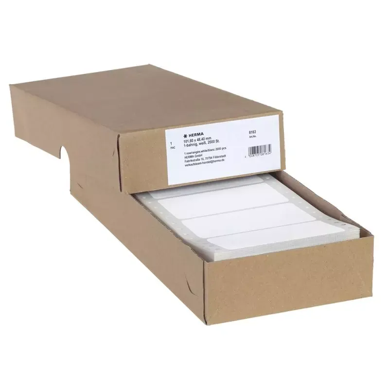 HERMA étiquettes d'ordinateur continu - 101 -6x48 -4mm - 1voie