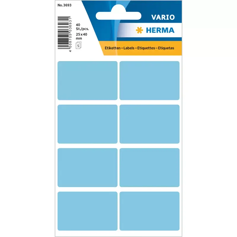 HERMA étiquettes multi-usages - 26 x 40 mm - bleues