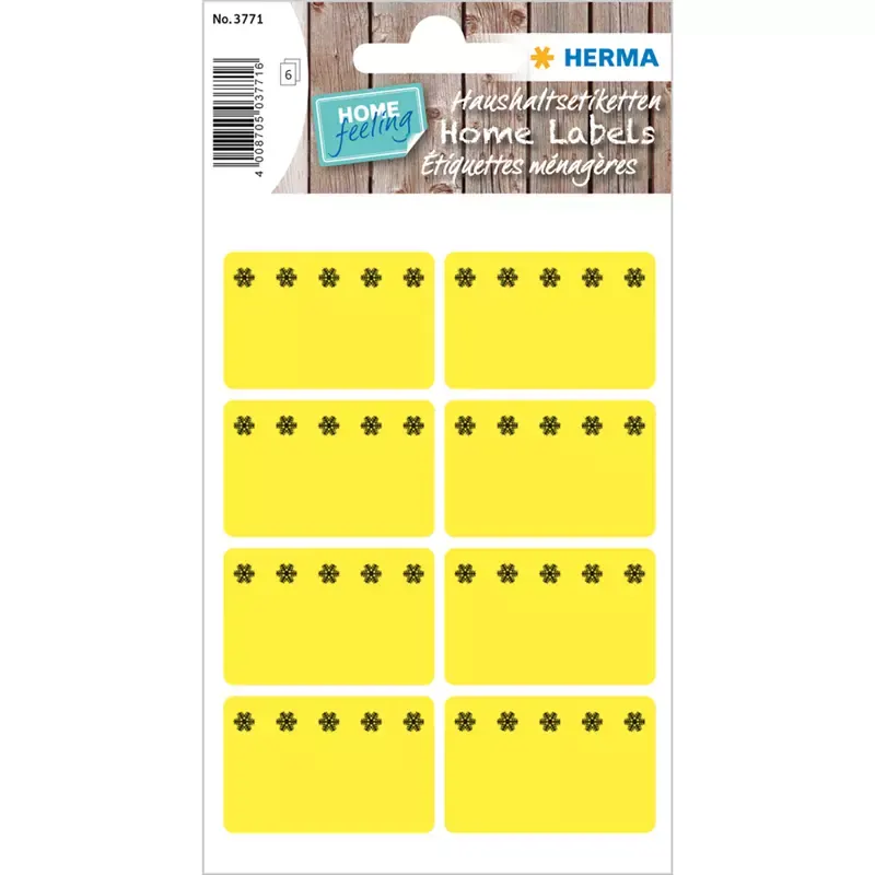 HERMA étiquettes pour surgeles - 26 x 40 mm - jaune fluo