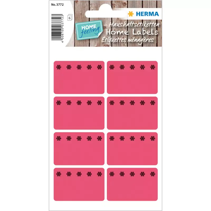 HERMA étiquettes pour surgelés - 26 x 40 mm - rouge fluo -