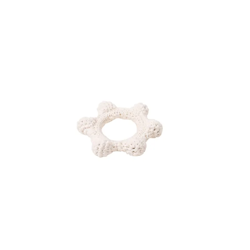Hochet Crochet Montessori - Anneau Texturé pour Éveil Tactile