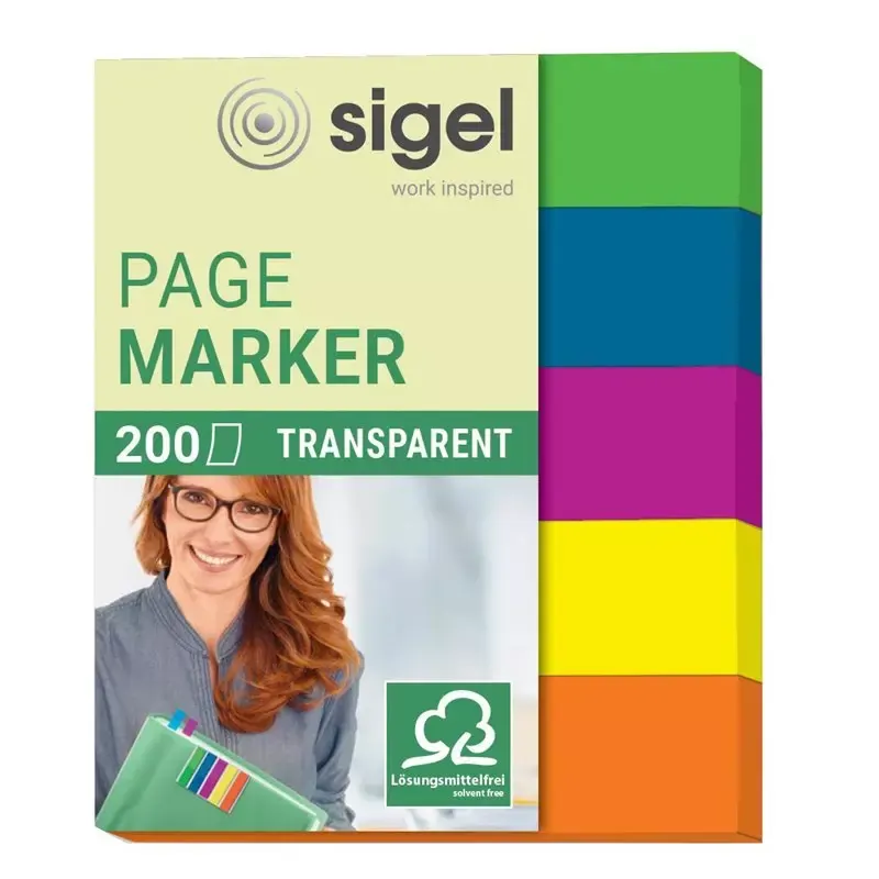 index repositionnables Film mini - 50 x 12 mm - 5 couleurs