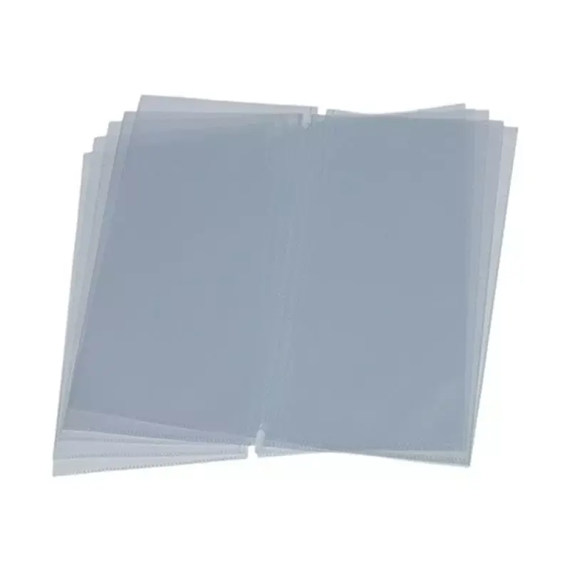 Insert double face pour protège-menus A4 portrait / A5 paysage transparent (lot de 10)