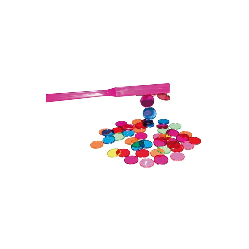 Jetons magnétiques x50pcs et baton aimanté