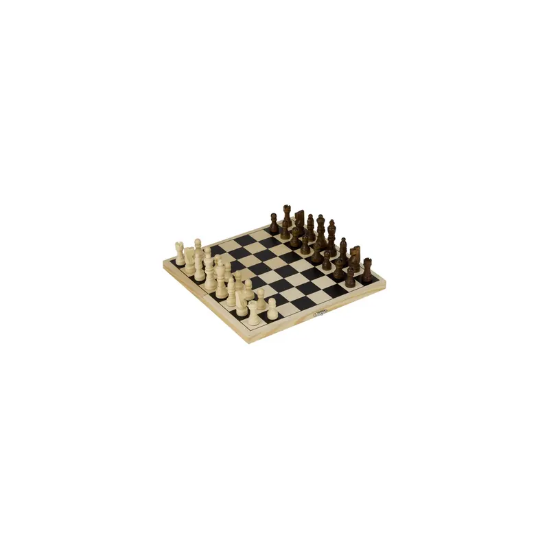 Jeu d'Échecs Pliable en Bois – Stratégie et Plaisir pour Toute la Famille